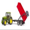 Bruder 09820 John Deere 6920 with Tipping Trailer view 3
