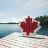 FLOAT-EH Maple Leaf Pool Float for Adults - Beach Floats are Thick, Durable, and Vinyl Designed - Lake Floaties Inspired by The North view 2