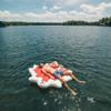 FLOAT-EH Maple Leaf Pool Float for Adults - Beach Floats are Thick, Durable, and Vinyl Designed - Lake Floaties Inspired by The North view 3