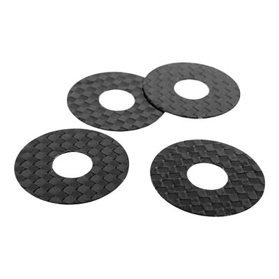 1UP Racing 10404 Carbon Fiber Body Washers Adhesive Backed 1/8 On Road