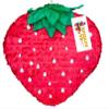 Red Strawberry Piata 19" Red color Strawberry Themed Happy Birthday Party Decorations Photo Prop Berry Themed Party view 1