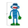 ArtCreativity 4 Inch Bendable Sock Monkey Toys - Set of 12 - Flexible Plastic - Birthday Party Favors for Boys and Girls - Stress Relief Fidget Toys for Kids view 3