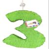 20" Tall Number Three Pinata Third Birthday Party Supplies Solid Color Blank Great to Match Your Own Theme 3rd Bday Kids view 1