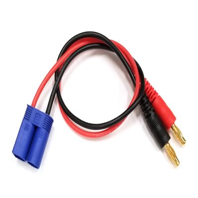 Racers Edge 1617 Charge Adapter: EC5 Device to Male 4Mm Bullets- 300Mm Wire