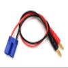 Racers Edge 1617 Charge Adapter: EC5 Device to Male 4Mm Bullets- 300Mm Wire view 1