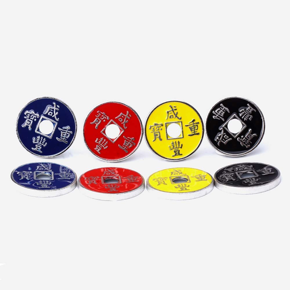 Enjoyer Magic Coin-Chinese Coins with Expanded Shell Sets Magic Tricks 4 Coins Ancient Coin Magic Props Accessories