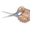 Westcott 13901 8" Straight Titanium Bonded Scissors, Gray/Yellow, (4 Scissors) view 2