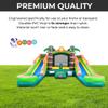 Crossover Tropical Double Water Slide Bounce House Combo, 16.5 x 15 x 11 Foot, PVC Vinyl Inflatable Bouncy House for Kids, Wet or Dry Slides, with Stakes, Storage Bag and 1 HP Blower view 3