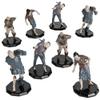 8 Painted Fantasy Zombie Mini Figures- All Unique Designs- 1" Hex-Sized Compatible with DND Dungeons and Dragons & Pathfinder and All RPG Tabletop Games view 2