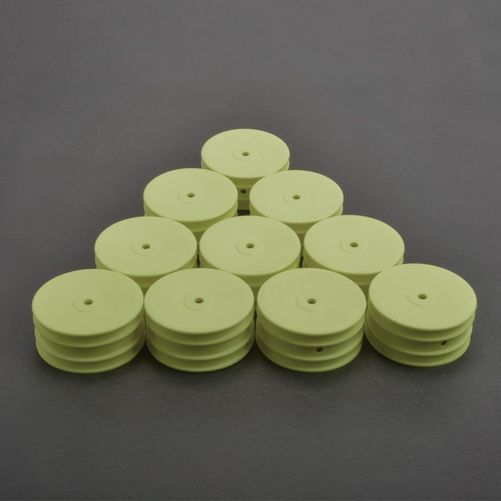 Schumacher Racing U7459 Wheel Front 4WD - Neon Yellow v2 - 5 Pair