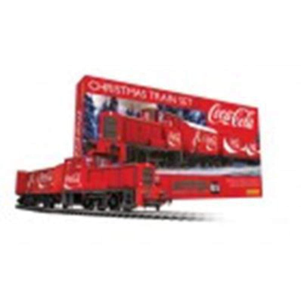 Hornby Hobbies The Coca-Cola Christmas Electric Model Train Set HO Track with Remote Controller & US Power Supply R1233, Red