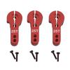 10PCS ShareGoo 25T Aluminum Servo Horns Arms M3 Threads Metal Steering Arm for RC Car Truck Buggy Airplane-Red view 3