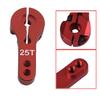 10PCS ShareGoo 25T Aluminum Servo Horns Arms M3 Threads Metal Steering Arm for RC Car Truck Buggy Airplane-Red view 4