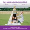 Plum Wooden Teepee Tent for Kids, Outdoor Toddler Playhouse, Fort, Play House for Boys Girls, Wood Frame Kids Tent, Cone Shaped Hideaway, Blank Canvas, Easy Setup, Sturdy, Weatherproof, Age 3+ (Small) view 4