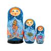Little Fishes 3-Nest Matreshka Wooden Nesting Dolls Set, Coastal - 14721 by G.DeBrekht view 1