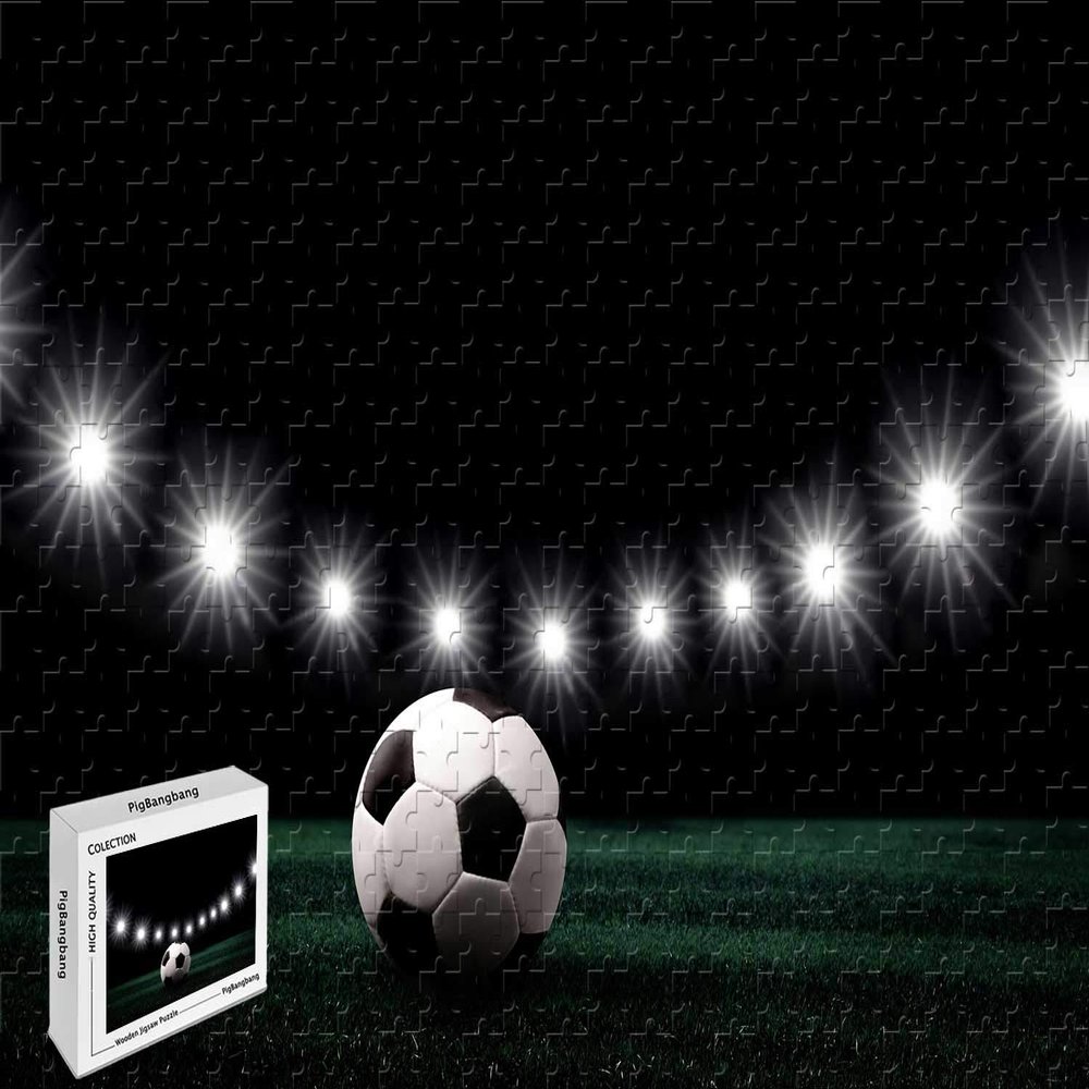 1000 Piece Jigsaw Puzzle - Sports Soccer Premium Basswood,29.5 X 19.6 Inch
