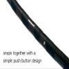 40" Black Beginner Exercise Hula Hoop for Fitness and Fun | Made for Adults | Weighs 1 Pound view 4