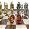 Medieval Theme Metal Chess Set by Italfama view 2