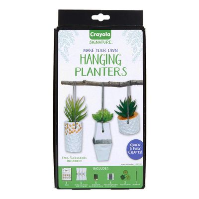 Crayola DIY Hanging Planter Kit, Personalized Planter, Unique Gifts for Mom, 14 Pieces