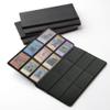 360 Pockets Trading Card Sleeves, Side Loading Pocket Binder, Album Pages Card Collector Coin Holders Wallets Sleeves Set (Black 360) view 1