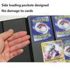 360 Pockets Trading Card Sleeves, Side Loading Pocket Binder, Album Pages Card Collector Coin Holders Wallets Sleeves Set (Black 360) view 3