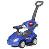Best Choice Products Kids 3-in-1 Push and Pedal Car Toddler Ride On w/Handle, Horn, Music - Blue view 1