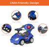 Best Choice Products Kids 3-in-1 Push and Pedal Car Toddler Ride On w/Handle, Horn, Music - Blue view 3