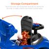 Best Choice Products Kids 3-in-1 Push and Pedal Car Toddler Ride On w/Handle, Horn, Music - Blue view 4