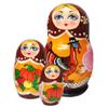 Thanksgiving 3-Nest Doll Russian Matryoshka Wooden Stacking Nested Dolls Wooden Handmade Toys Gift for Children Christmas Mothers Day Birthday Home Decor Wishing Gift 14718 view 1