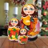 Thanksgiving 3-Nest Doll Russian Matryoshka Wooden Stacking Nested Dolls Wooden Handmade Toys Gift for Children Christmas Mothers Day Birthday Home Decor Wishing Gift 14718 view 2