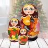 Thanksgiving 3-Nest Doll Russian Matryoshka Wooden Stacking Nested Dolls Wooden Handmade Toys Gift for Children Christmas Mothers Day Birthday Home Decor Wishing Gift 14718 view 3