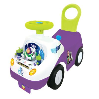 Kiddieland My First Buzz Ride-On Toddler Toy with Music, Flashing Lights, Interactive Dashboard, Foot-to-Floor Design, Sturdy Construction, Ages 2+