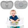 Nummy BOWL - Pure Silicone Bowl with Hidden Suction Cup for Babies and Toddlers | BPA and Phthalate Free | Microwave and Dishwasher Safe | Great Baby Gift (Gray, Core Collection) view 1