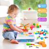 Haifeng 223 Pieces Kid Screwdriver Toy, Greative Drill Set, STEM Building Montessori Play Toolbox, Game Activities Center for Kids Ages 3-10 Years Old view 2