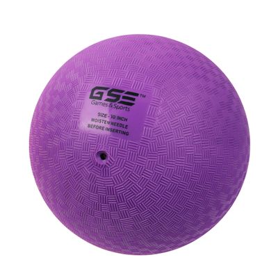 GSE Games & Sports Expert 10-Inch Purple Inflatable Playground Ball, Kickball, Bouncy Dodge Ball, Handball for Kids/Adults, Perfect for Recess Ball Games, Gym, Yoga, Schools Sports Activities