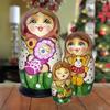 Little Baby-Girl 3-Nest Matreshka Wooden Nesting Dolls Set - 14730G by G.DeBrekht view 3