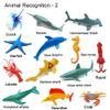 24-Pack Sea Ocean Animal Figures - Realistic Plastic Pool Party Toys Set with Turtle, Octopus, Shark - Children's Educational Birthday Gifts view 3