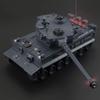 BEAURE Rc Tanks,1:28 WW2 German Tiger Army Tank Toys for Boys,9 Channels Remote Control Vehicles with Sound and Light,RC Military Toys for Kids Boys Girls(Gray) view 3