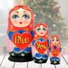 I Miss You Dad 3-Nest Matreshka Wooden Nesting Dolls Set - 14705 by G.DeBrekht view 2