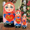 I Miss You Dad 3-Nest Matreshka Wooden Nesting Dolls Set - 14705 by G.DeBrekht view 3