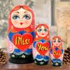 I Miss You Dad 3-Nest Matreshka Wooden Nesting Dolls Set - 14705 by G.DeBrekht view 4