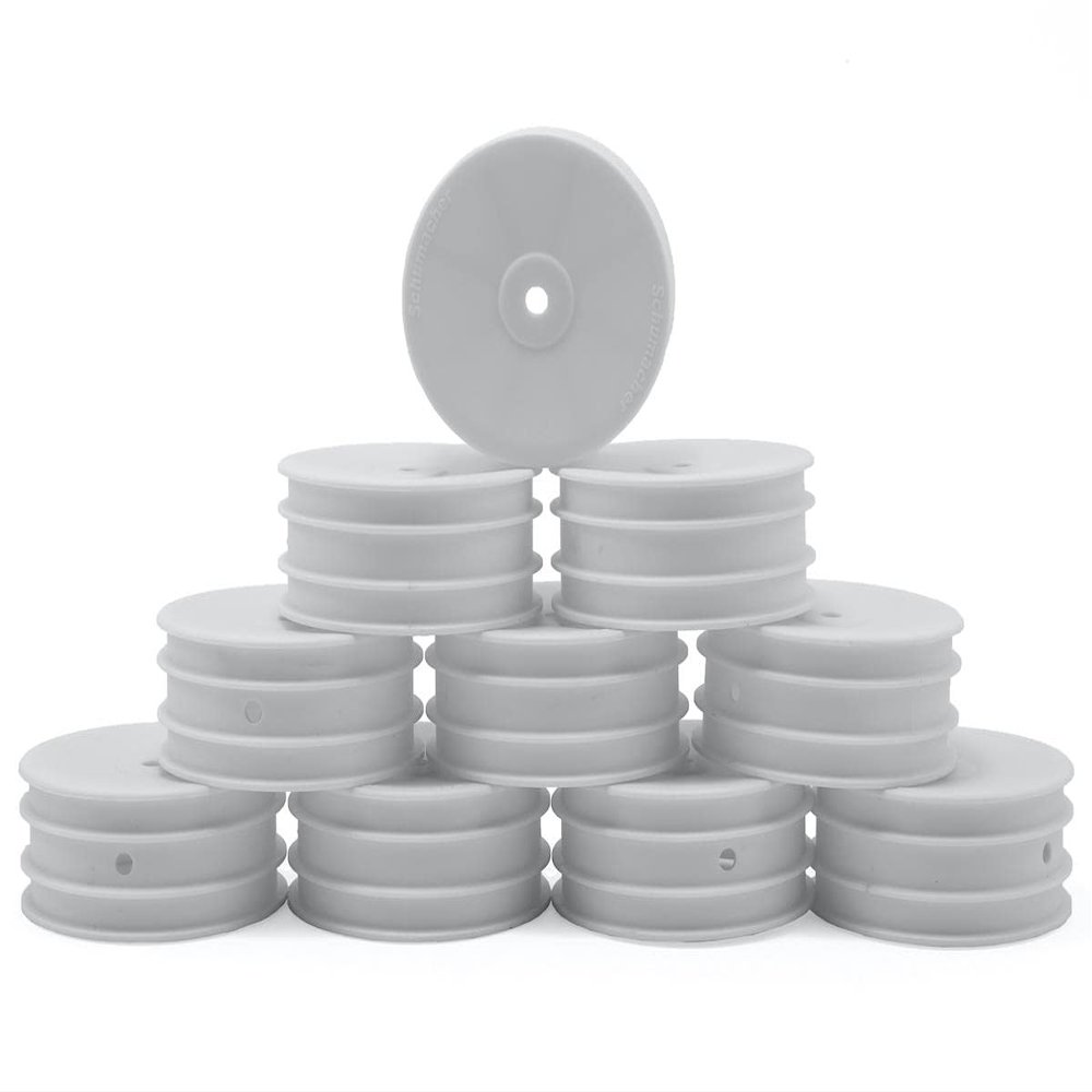 Schumacher Racing U7468 Wheel Front 4WD - White - 5 Pair