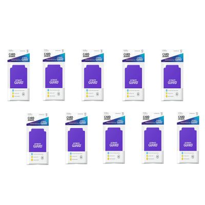 10 Packs Ultimate Guard Purple Card Dividers (10) Standard Size Display Case