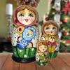 Little Baby-Boy 3-Nest Matreshka Wooden Nesting Dolls Set - 14730B by G.DeBrekht view 3