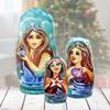 Love Swans 3-Nest Matreshka Wooden Nesting Dolls Set, Coastal - 14722 by G.DeBrekht view 2