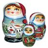 Showgirl Cathedral 3-Nest Matreshka Wooden Nesting Dolls Set - 14734 by G.DeBrekht view 1