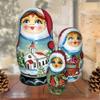 Showgirl Cathedral 3-Nest Matreshka Wooden Nesting Dolls Set - 14734 by G.DeBrekht view 4