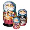 Friendship Cat and Dog 3-Nest Matreshka Wooden Nesting Dolls Set - 14732 by view 1