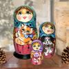 Friendship Cat and Dog 3-Nest Matreshka Wooden Nesting Dolls Set - 14732 by view 4