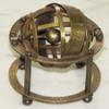 Mahira Nautical Solid Brass Table Top Armillary Nautical Collectible Zodiac Sphere Globe 3.5" Height D view 1